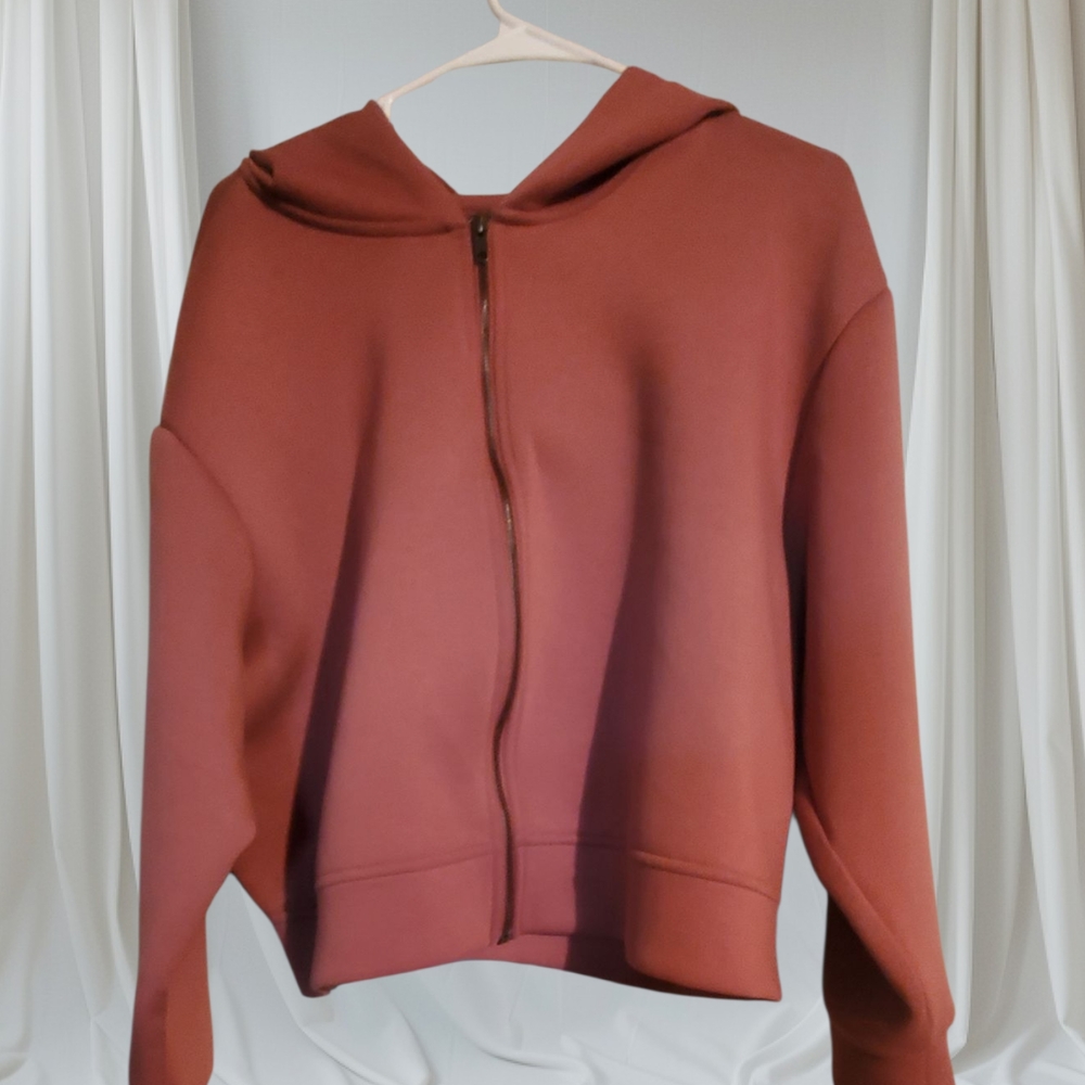 Pink Oversized Long Sleeve Hoodie